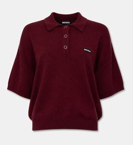 Rotate Slinky Knit Polo Neck Top, Packshot View