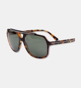 Dolce & Gabbana Tortoiseshell Pilot Shape Sunglasses 60, Packshot View