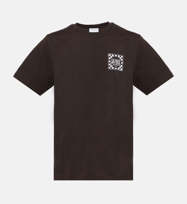 Les Deux Goods Printed Short-sleeve T-shirt, Brown, L, Packshot View