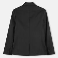 Button Closure Pinstripe Blazer