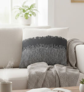 Home Deco and More Nova Embroidered Printed Cushion, Packshot View
