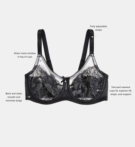 الرجعية شيك الشكل الكامل Underwire الصدرية