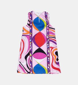 Iris-print Sleeveless Dress