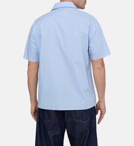 Short-sleeve Plain Cotton Shirt
