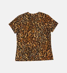 Cotton Leopard Short Sleeve T-shirt Cotton Leopard Short Sleeve T-shirt