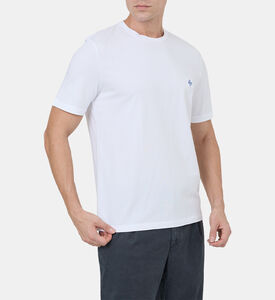 تيشيرت قطن بأكمام قصيرة بشعار العلامة