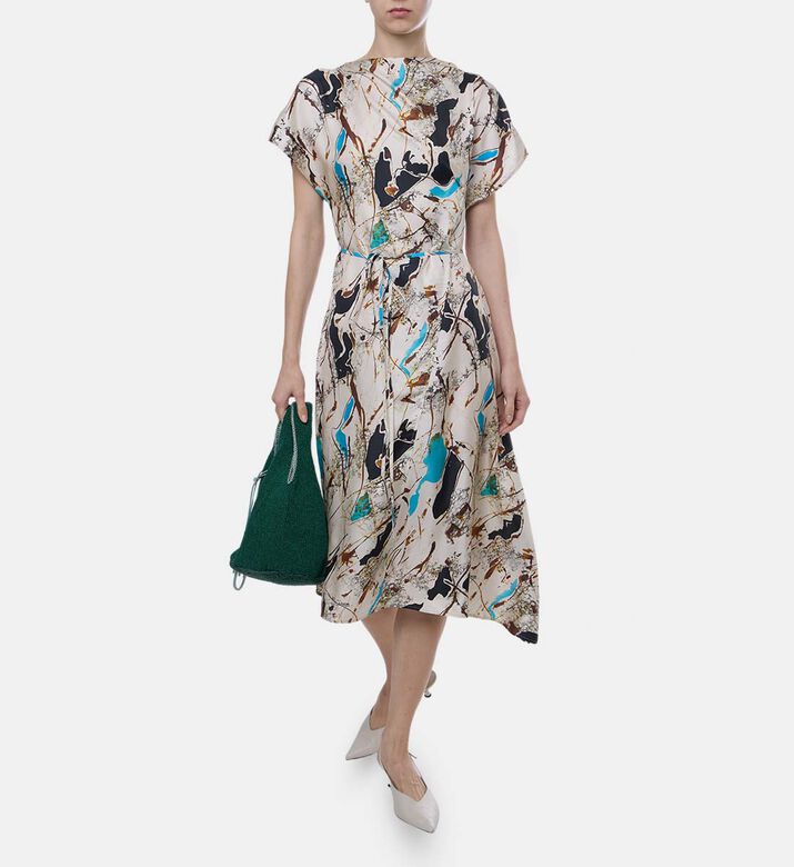 Felicie Silk Printed Dress