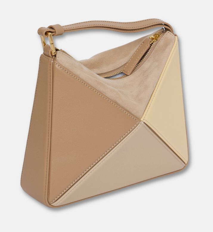 Mlouye Flex Calf Leather Mini Hobo Bag, Yellow, Packshot View