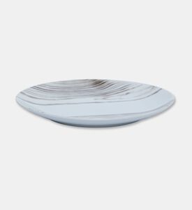 Spal Abstract Stripe Wood Desert Plate, Packshot View