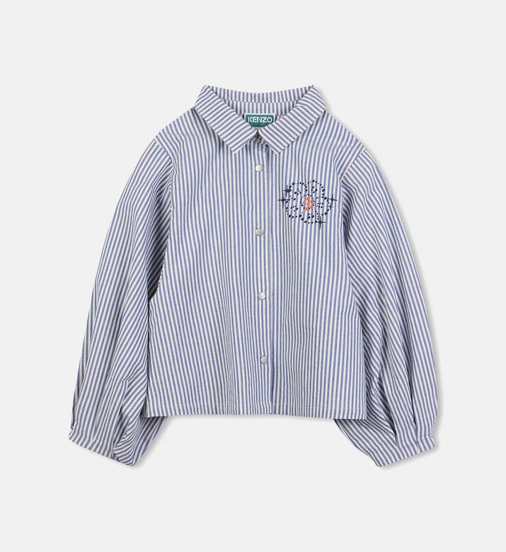 Striped Long Puffed Sleeve Shirt