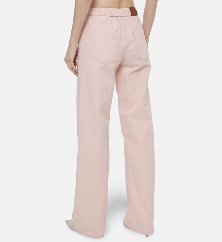 Forte-Forte High Waist Denim Pants, Model View