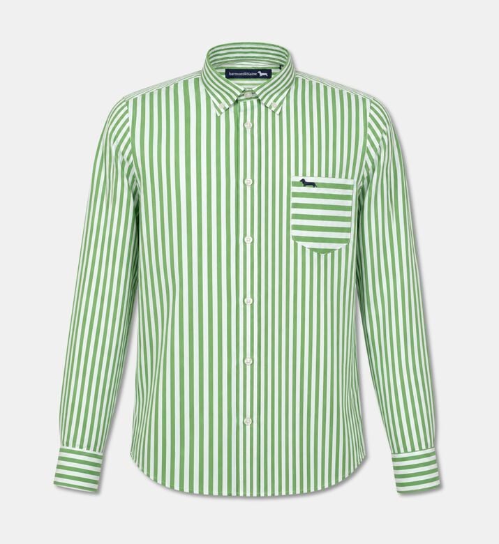 Harmont and Blaine Shirt Patchwork, Verde-alga, Xxl, Packshot View