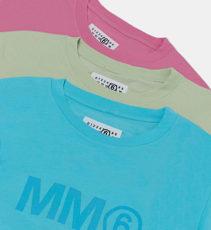 طقم تيشيرت قطن بطبعة لوغو 3 قطع طقم تيشيرت قطن بطبعة لوغو 3 قطع