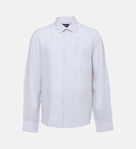 Linen Stripped Button-down Shirt