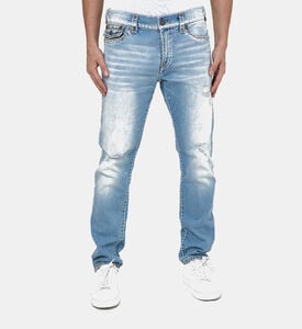 Cotton Stitched 5-pockets Denim Pants Cotton Stitched 5-pockets Denim Pants