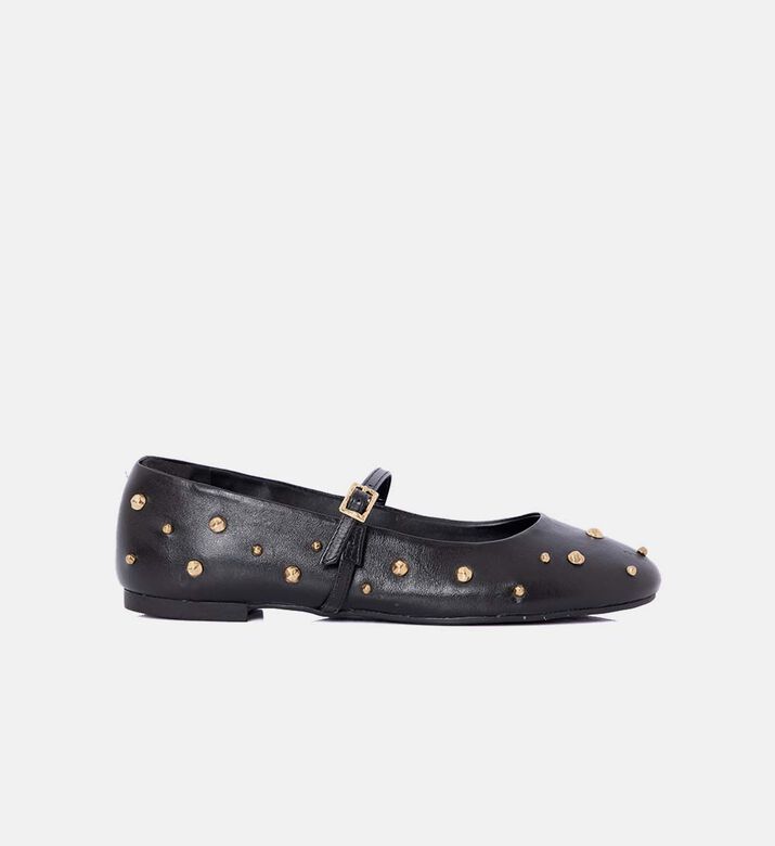 Leather Mary Jane Flats