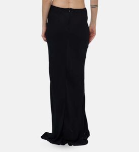 Plan C Ruffle Hem Maxi Skirt, Model View