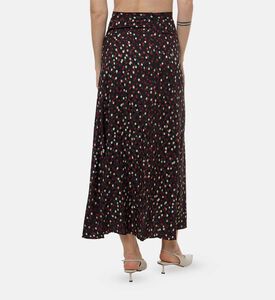 Isabel Marant Polka-dot Print Flared Skirt, Model View