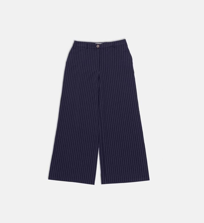 Striped Wide-leg Pants