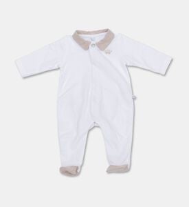 My First Collection Embroidered Crown Romper, Packshot View