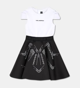 Karl Lagerfeld Cap Sleeve Scuba Skirt Dress, Packshot View