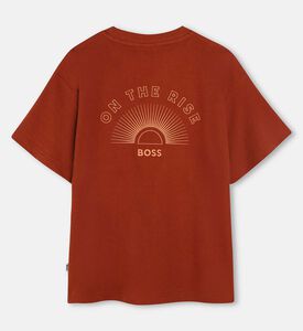 Embroidered Logo Sun Graphic T-shirt