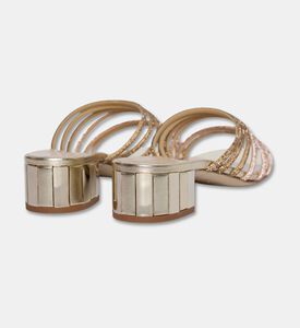 Baldinini Shoes Sandal Heel, Gold, Eu-36, Packshot View