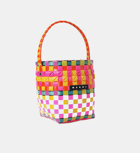 حقيبة منسوجة متعددة الألوان للبنات