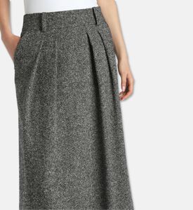 Luisa Spagnoli Falar Textured A-line Midi Skirt, Model View