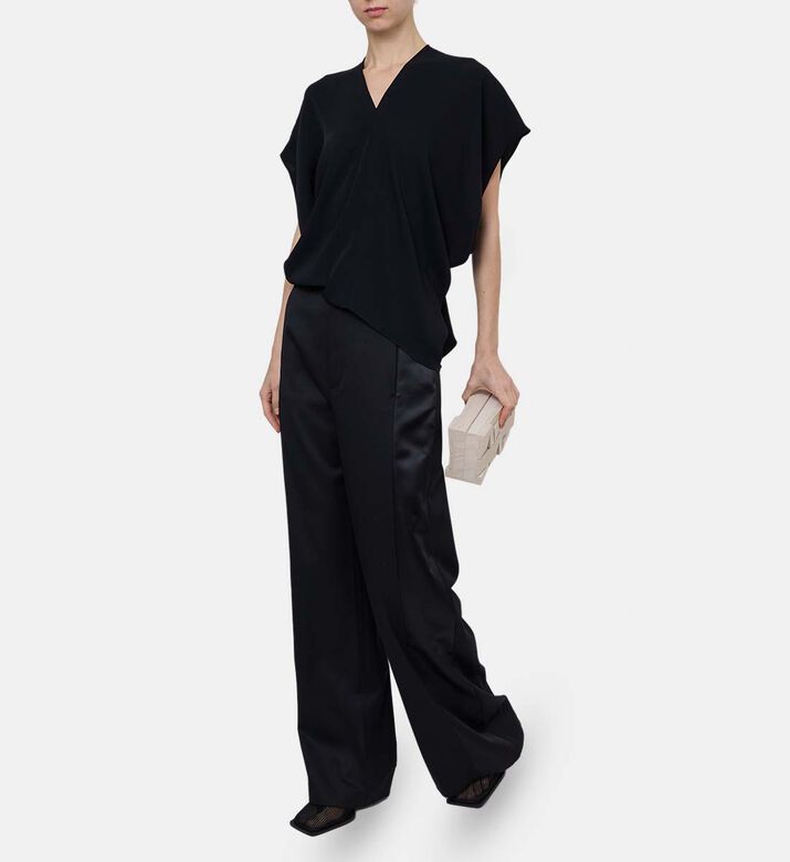 Structured Wide-leg Trousers
