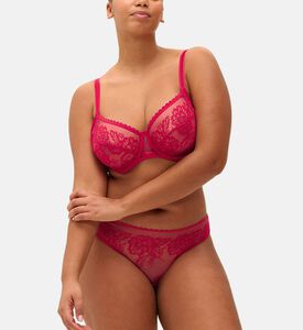 حمالة صدر كاملة بحشوة مزينة بتطريز أزهار