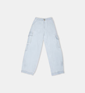 بنطال دينم كارجو برقعة لوغو