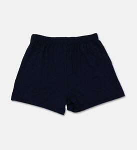 Hanro Logo-detail Elasticated Knit Boxers, Navy, S, Packshot View