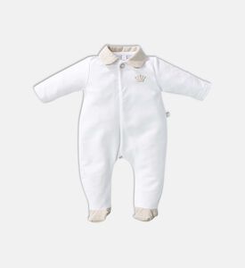 Embroidered Crown Romper