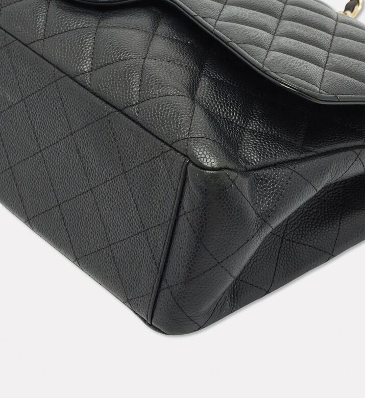 Chanel Preowned Chanel Quilted Caviar Leather Maxi Double Flap Bag, Packshot View