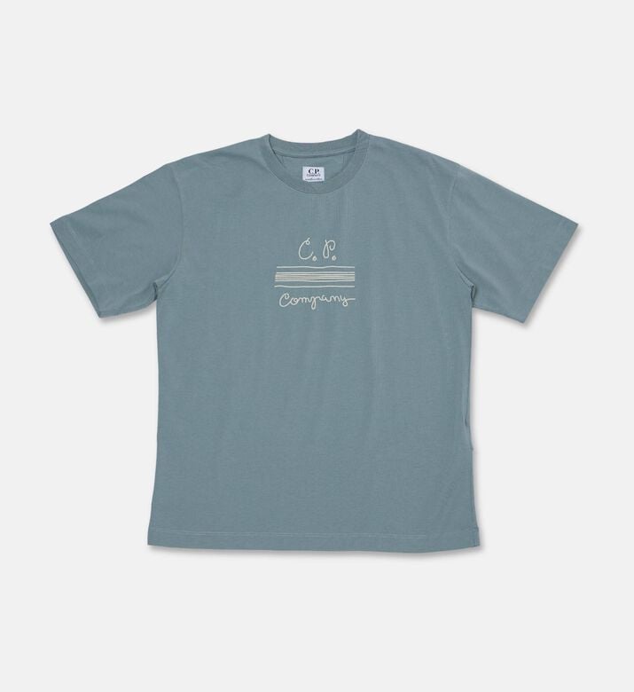 CP company Logo Embroidered T-shirt, Packshot View