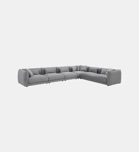 Home Deco and More Louis Fabric Corner Sofa, Packshot View