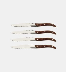 Legnoart Fassona Steel Steak Knife Set, Packshot View