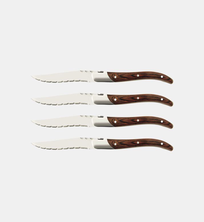 Legnoart Fassona Steel Steak Knife Set, Packshot View