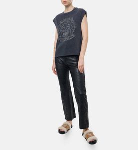Zadig et Voltaire Rhinestone-embellished Sleeveless Top, Model View