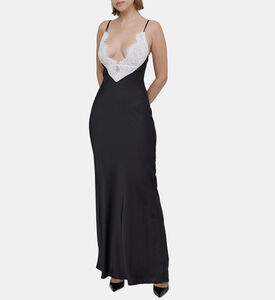 Vito Lace Charmeuse Maxi Slip Dress Vito Lace Charmeuse Maxi Slip Dress