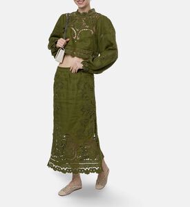 Farm Rio Majestic Garden Skirt, Model View