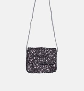 Sequined Snap Closure Handbag