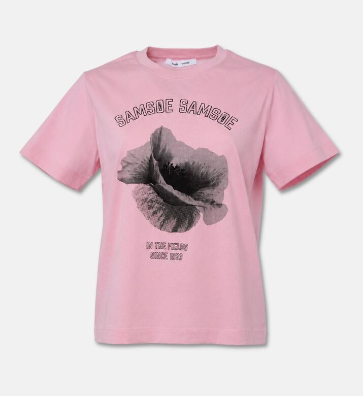 Samsoe Sacamino Regular-fit Printed T-shirt, Violet, S, Packshot View