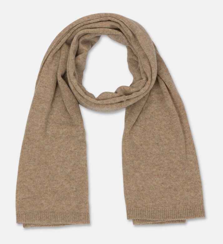 Galeries Lafayette Knit Regular-fit Scarf, Dark-beige, Packshot View
