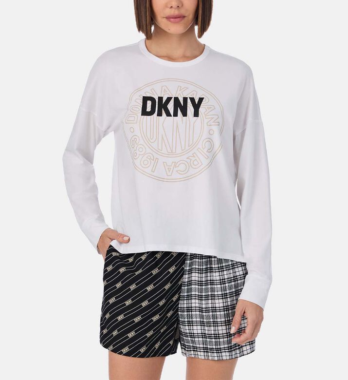 Logo Screen-print V-neck Sleepshirt