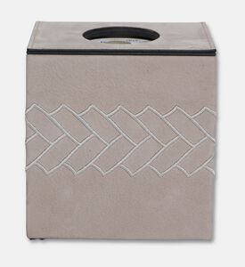 Pinetti Lily Square Tissue Box, Taupe, Packshot View