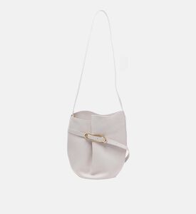 Organic Shapes Belted Bucket Bag