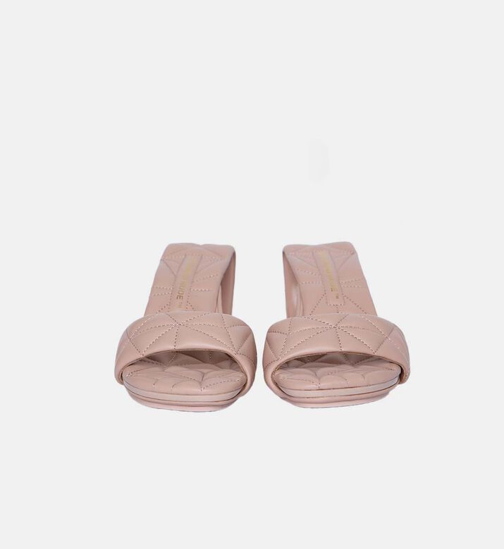 صندل كلاسيكي مفتوح من الأمام والخلف مبطن