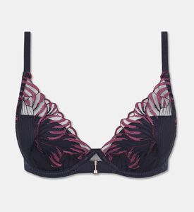 Chantelle Plunge T-shirt Bra, Blue, 95, B, Packshot View